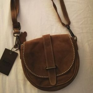 Roots mini saddle cross body nubuck leather